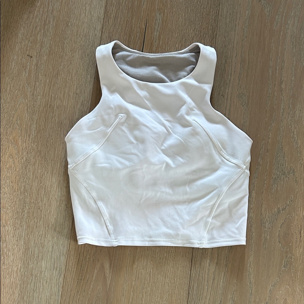 lululemon athletica White High-Neck Cropped Tank